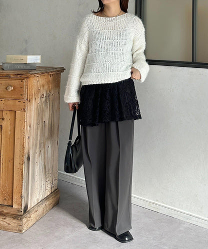 蕾絲吊帶長款上衣