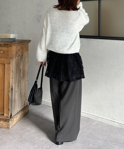 蕾絲吊帶長款上衣