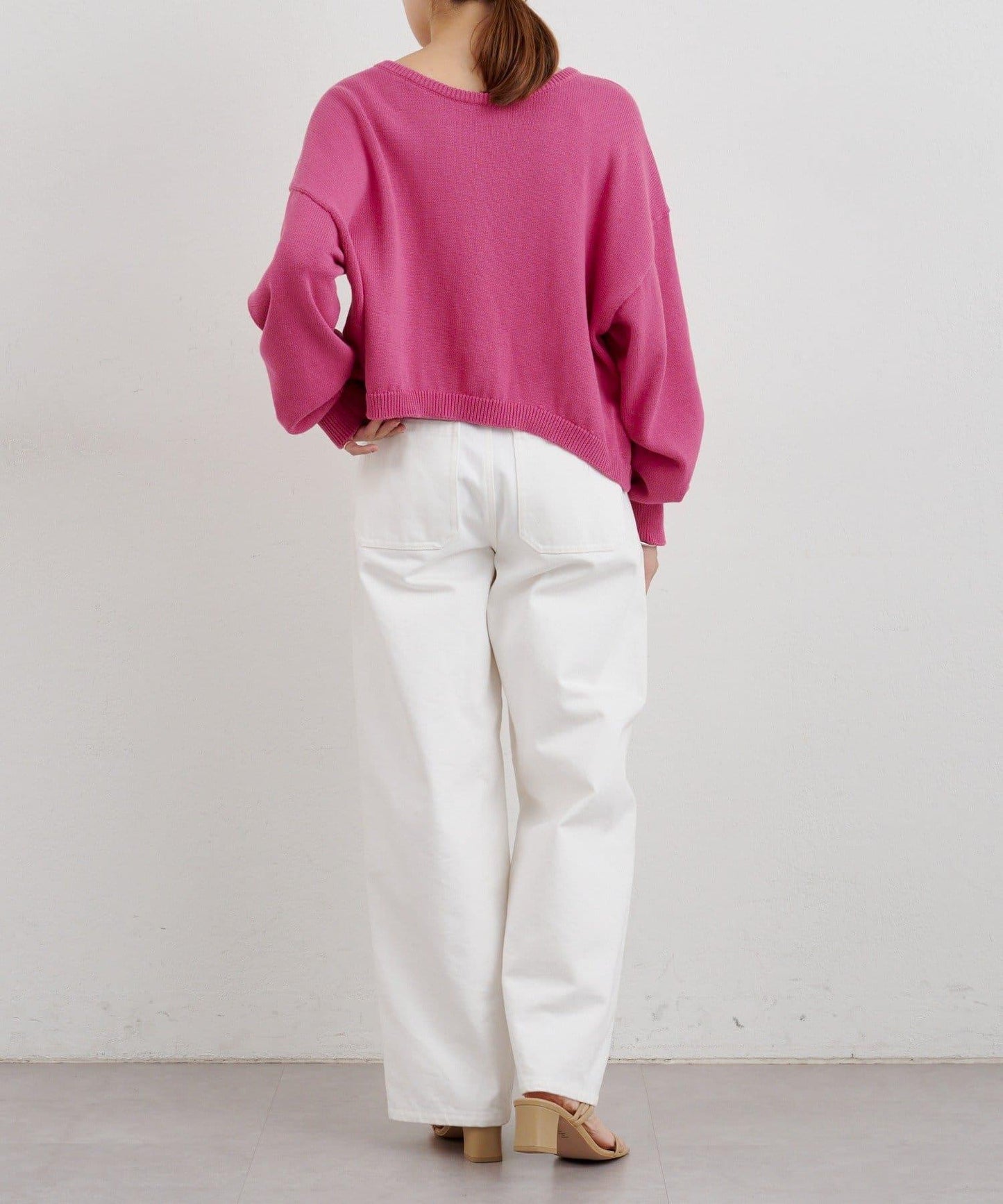 【26SS】2WAY圓領短款針織衫