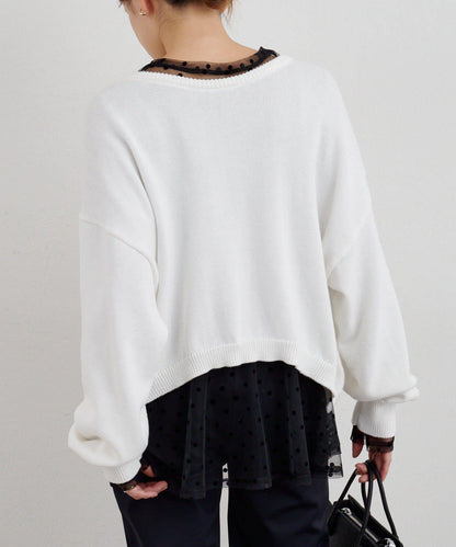 【26SS】波點網紗襯衫