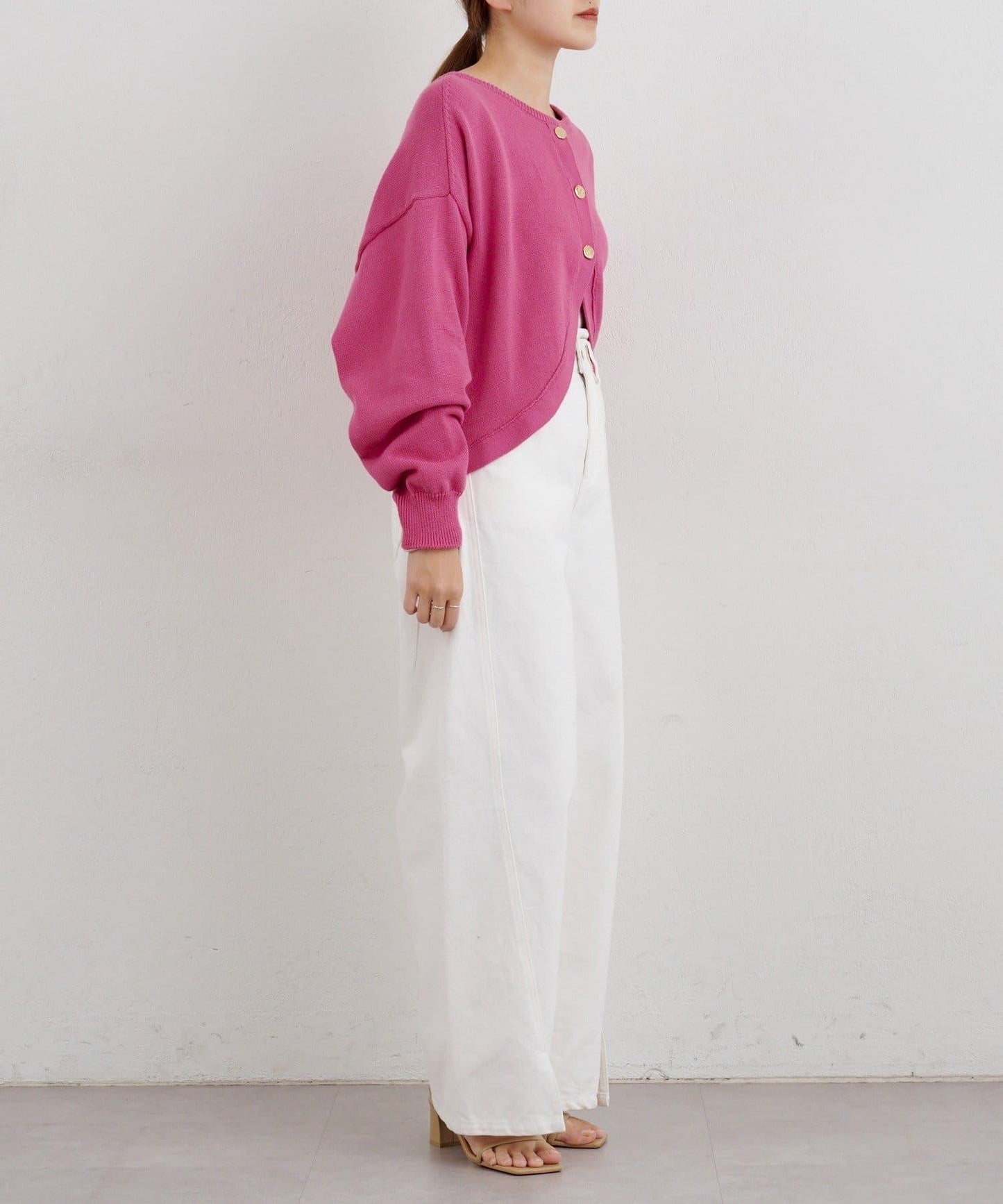 【26SS】2WAY圓領短款針織衫