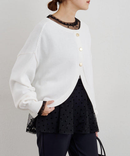 【26SS】波點網紗襯衫