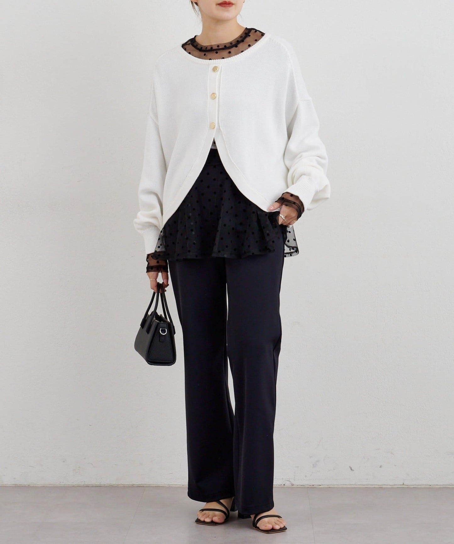 【26SS】2WAY圓領短款針織衫