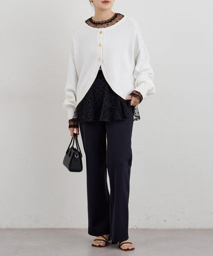 【26SS】2WAY圓領短款針織衫