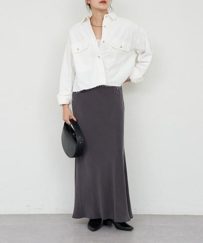 【26SS】牛仔超短款襯衫