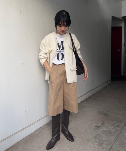 【インフルエンサー@akane_nagata聯名】粗花呢夾克