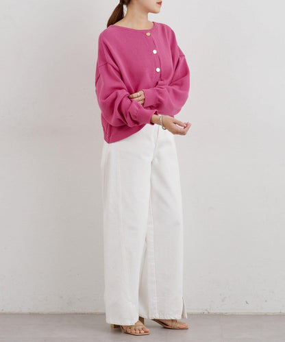 【26SS】2WAY圓領短款針織衫