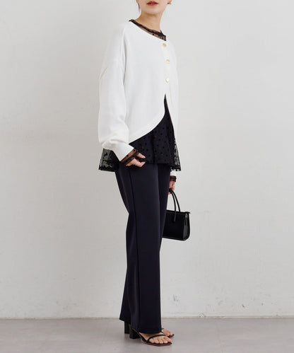 【26SS】2WAY圓領短款針織衫