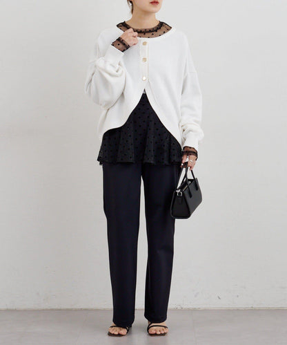 【26SS】波點網紗襯衫