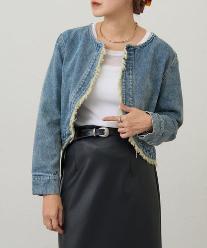 【26SS】短款牛仔披肩