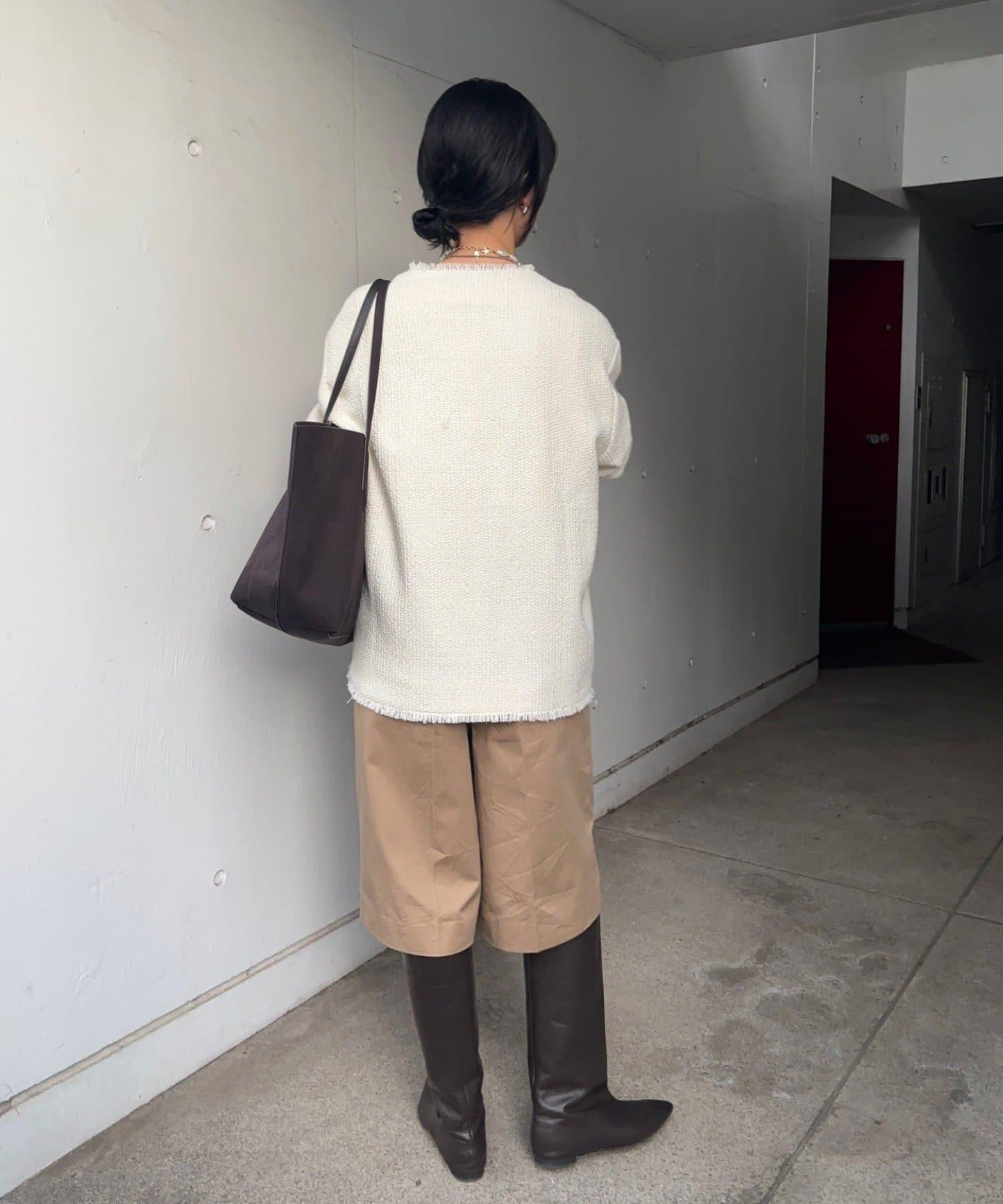 【インフルエンサー@akane_nagata聯名】粗花呢夾克