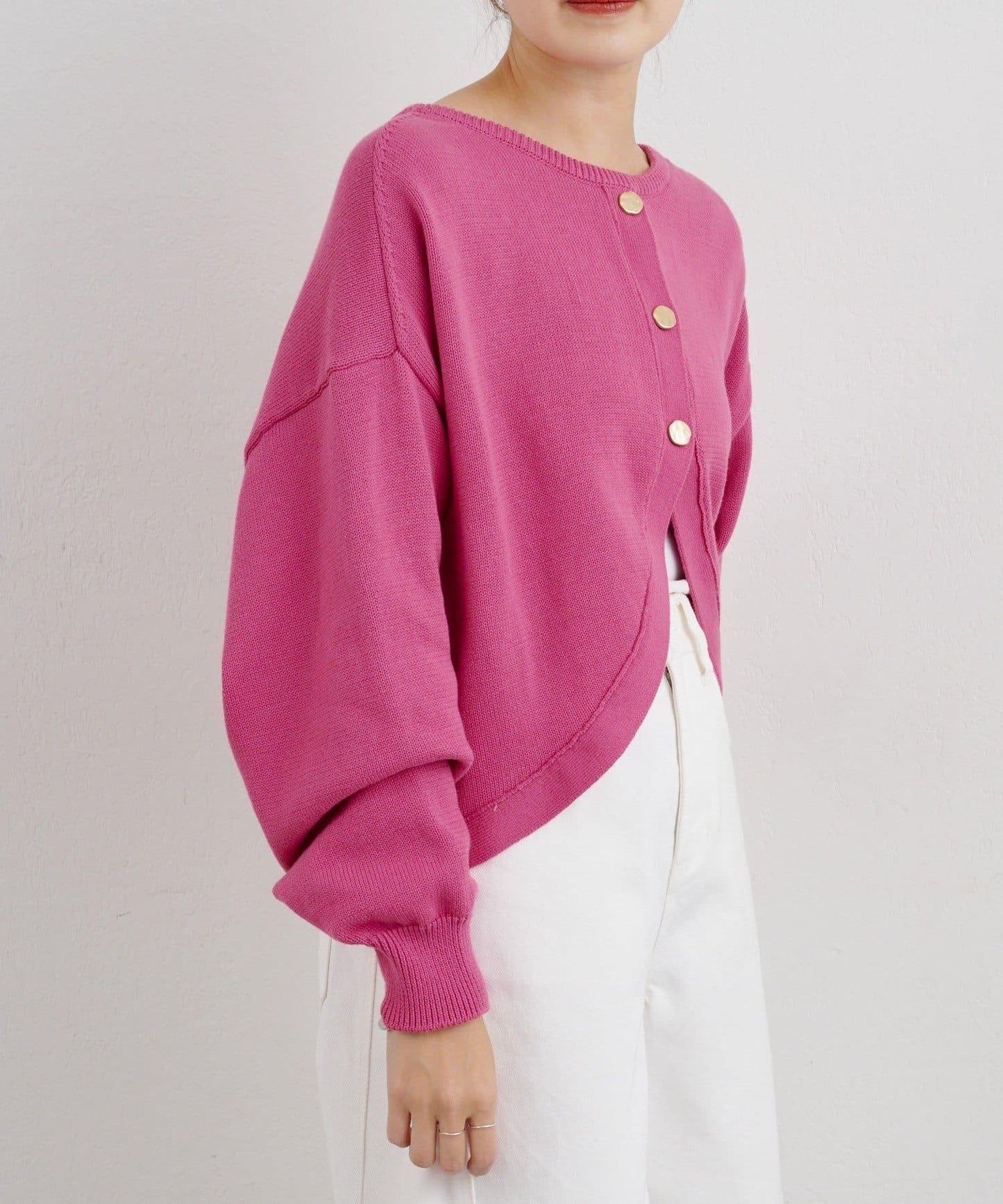 【26SS】2WAY圓領短款針織衫