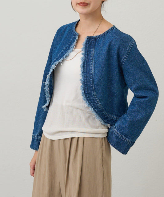 【26SS】短款牛仔披肩
