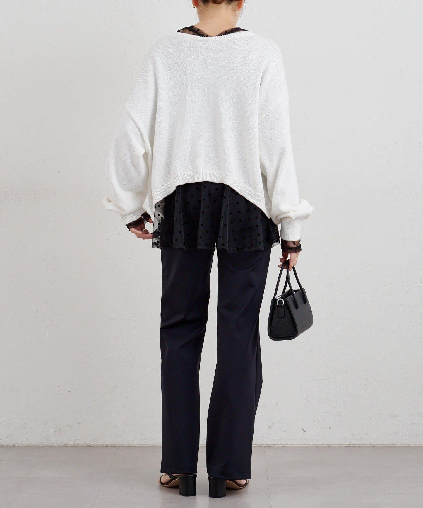 【26SS】2WAY圓領短款針織衫