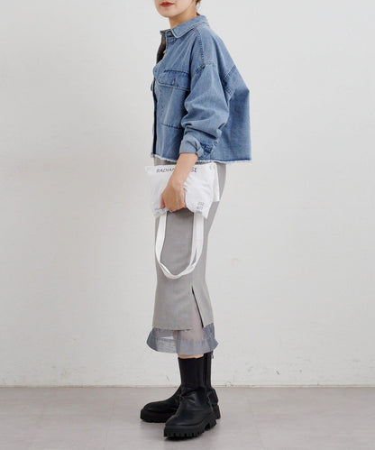 【26SS】牛仔超短款襯衫