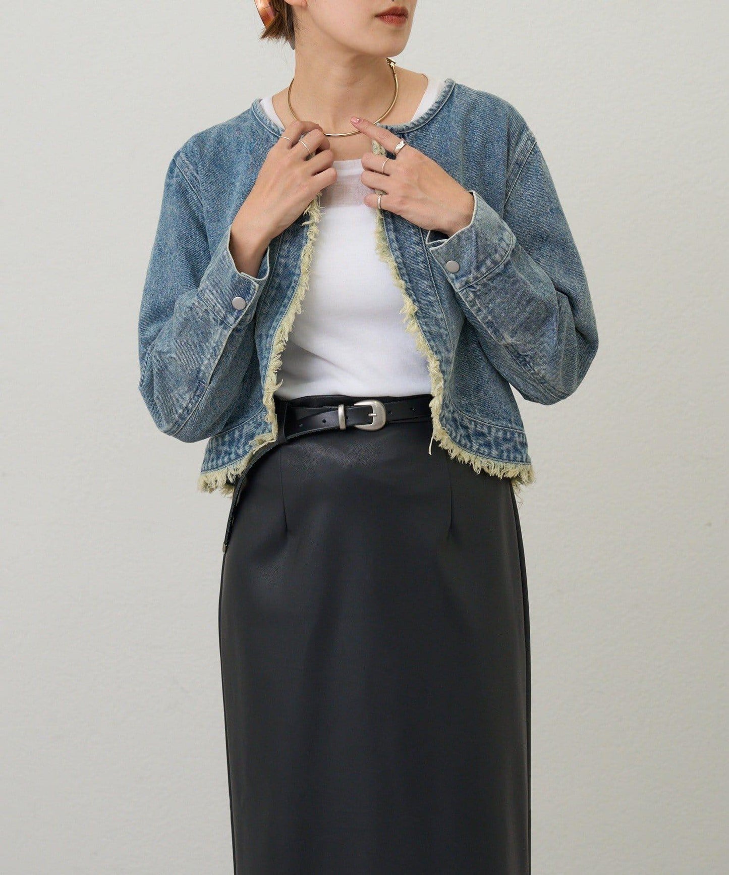【26SS】短款牛仔披肩