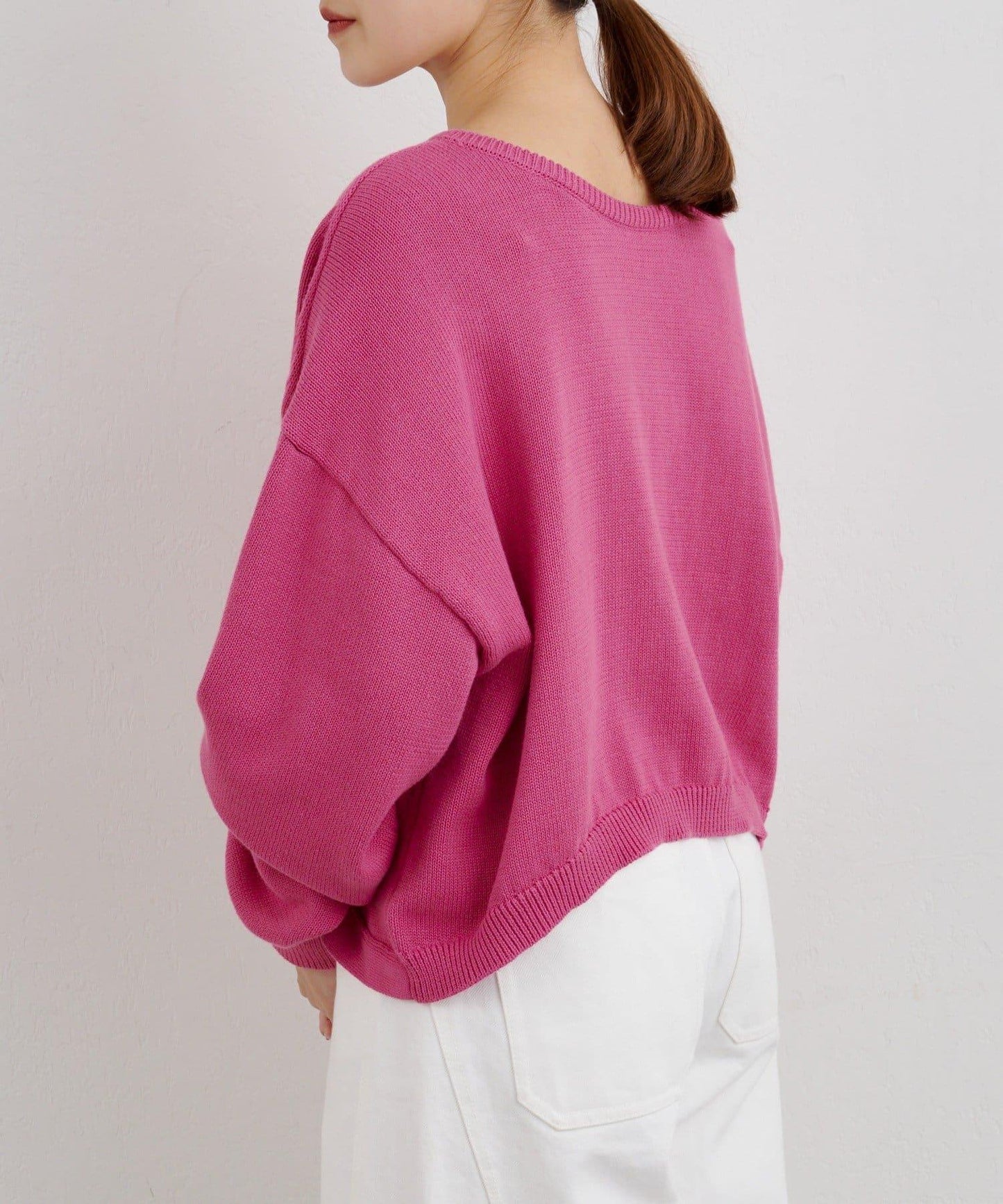 【26SS】2WAY圓領短款針織衫