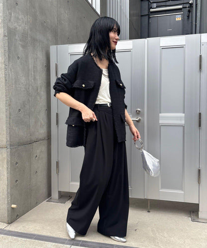 【インフルエンサー@akane_nagata聯名】粗花呢夾克