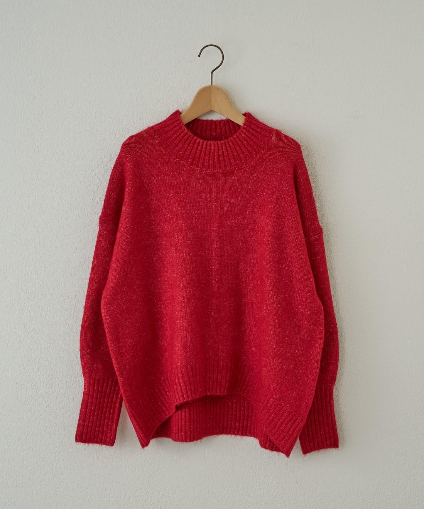 日常百搭羊絨感立領針織衫