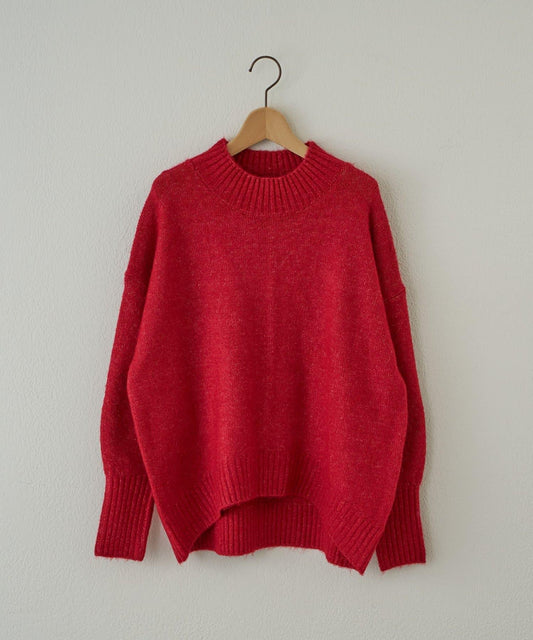 日常百搭羊絨感立領針織衫