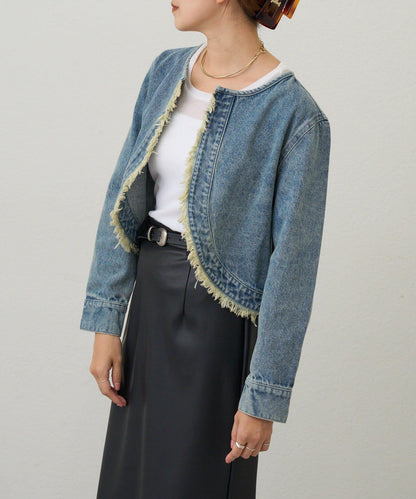 【26SS】短款牛仔披肩