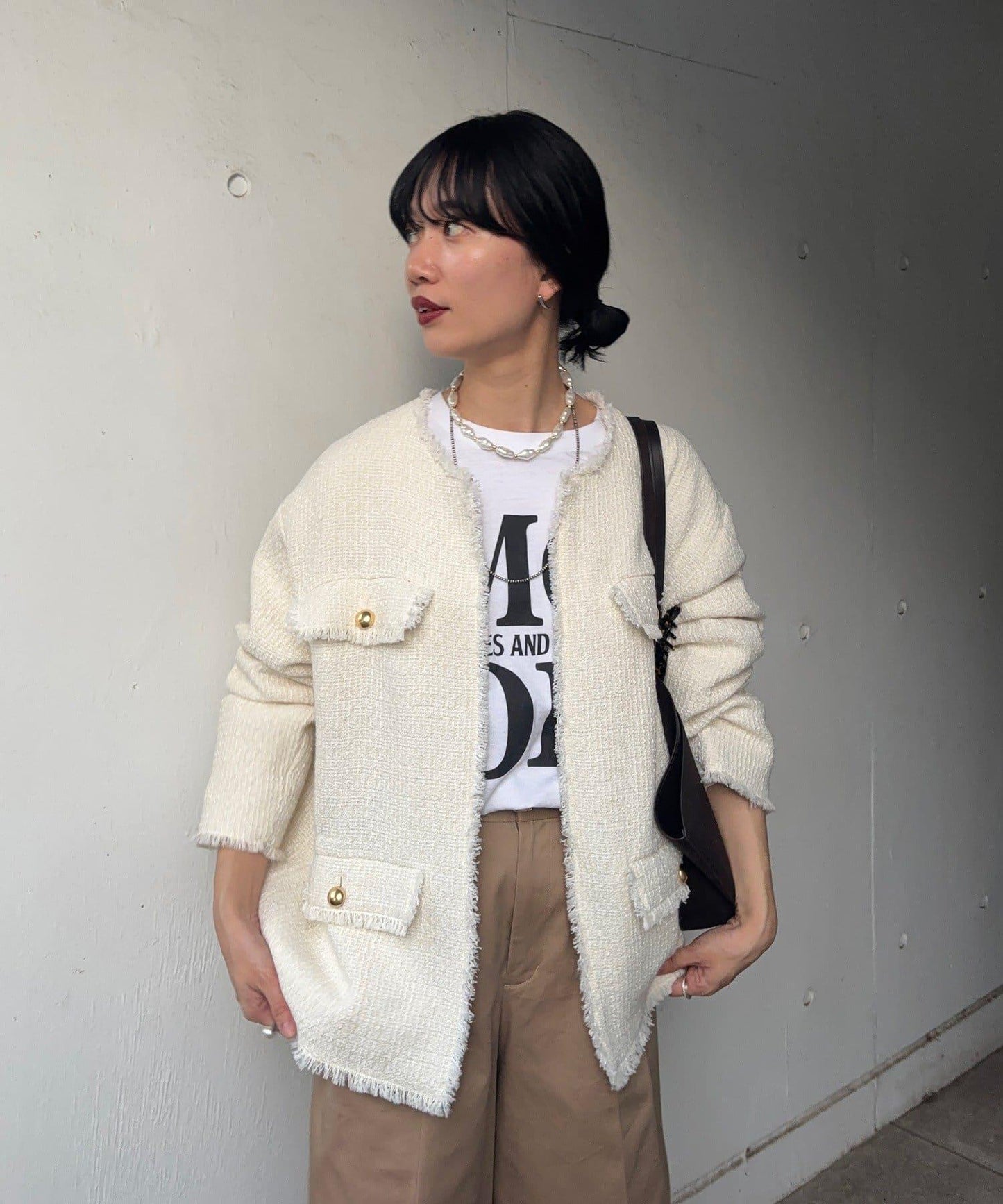 【インフルエンサー@akane_nagata聯名】粗花呢夾克