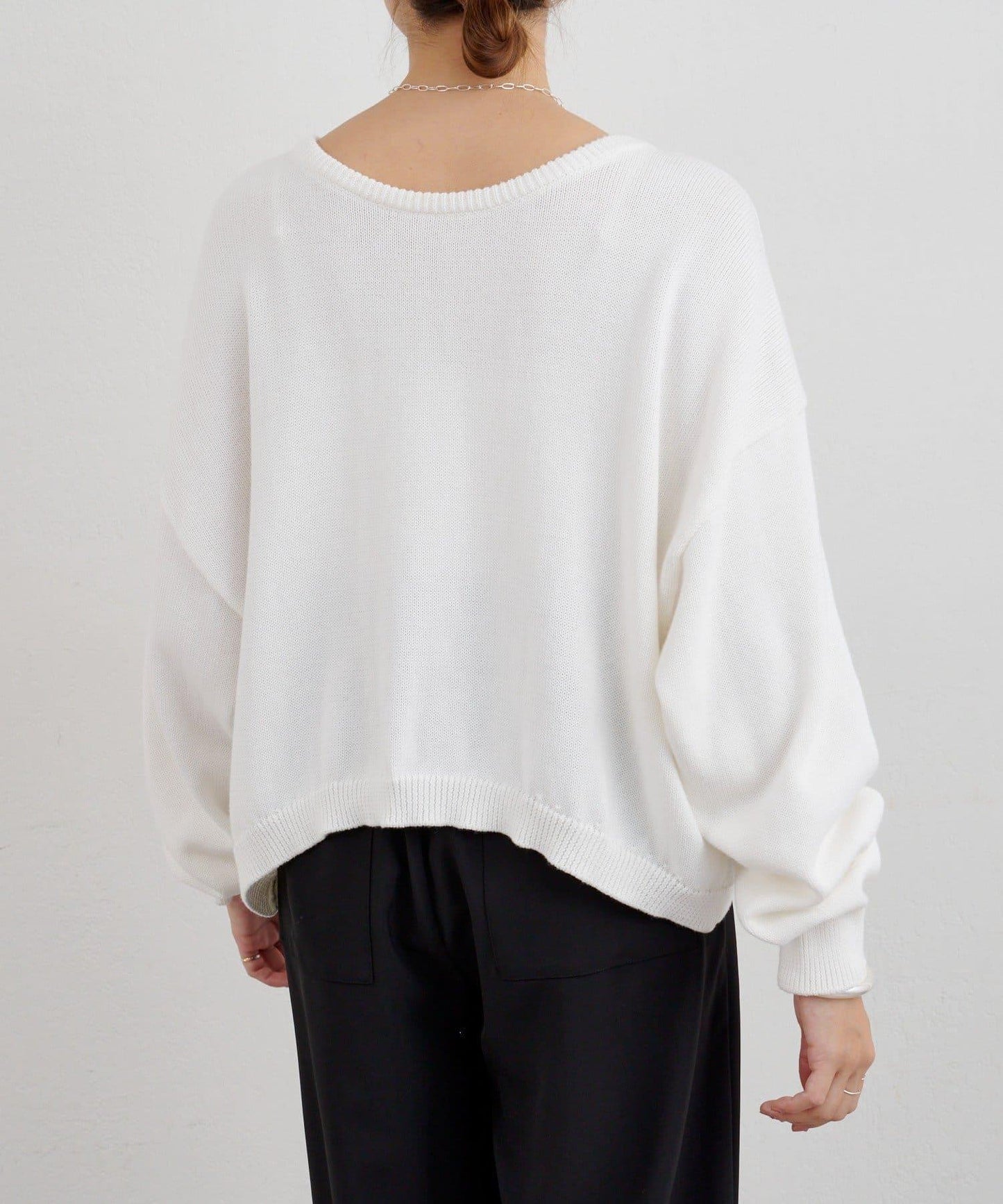 【26SS】2WAY圓領短款針織衫