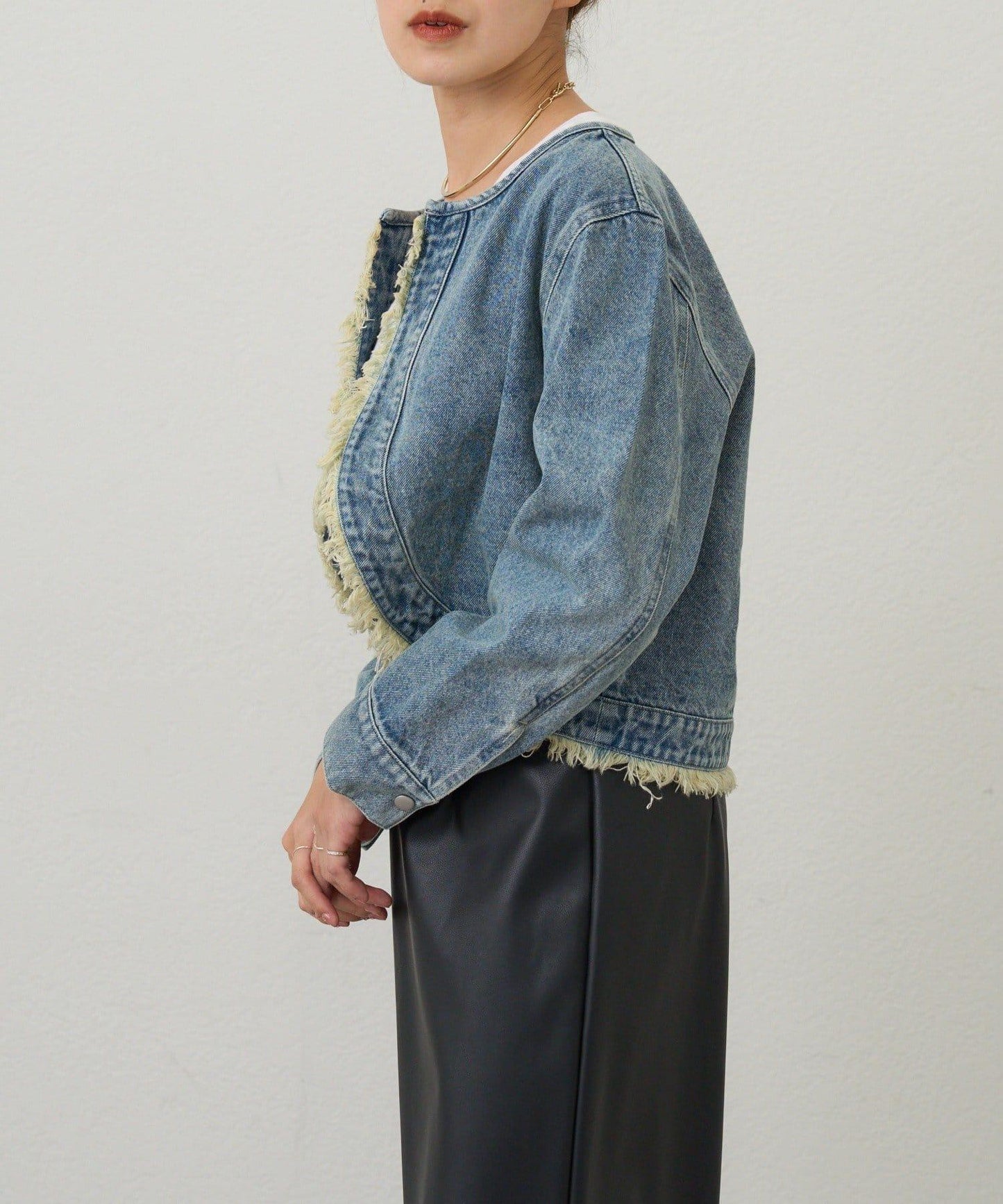 【26SS】短款牛仔披肩