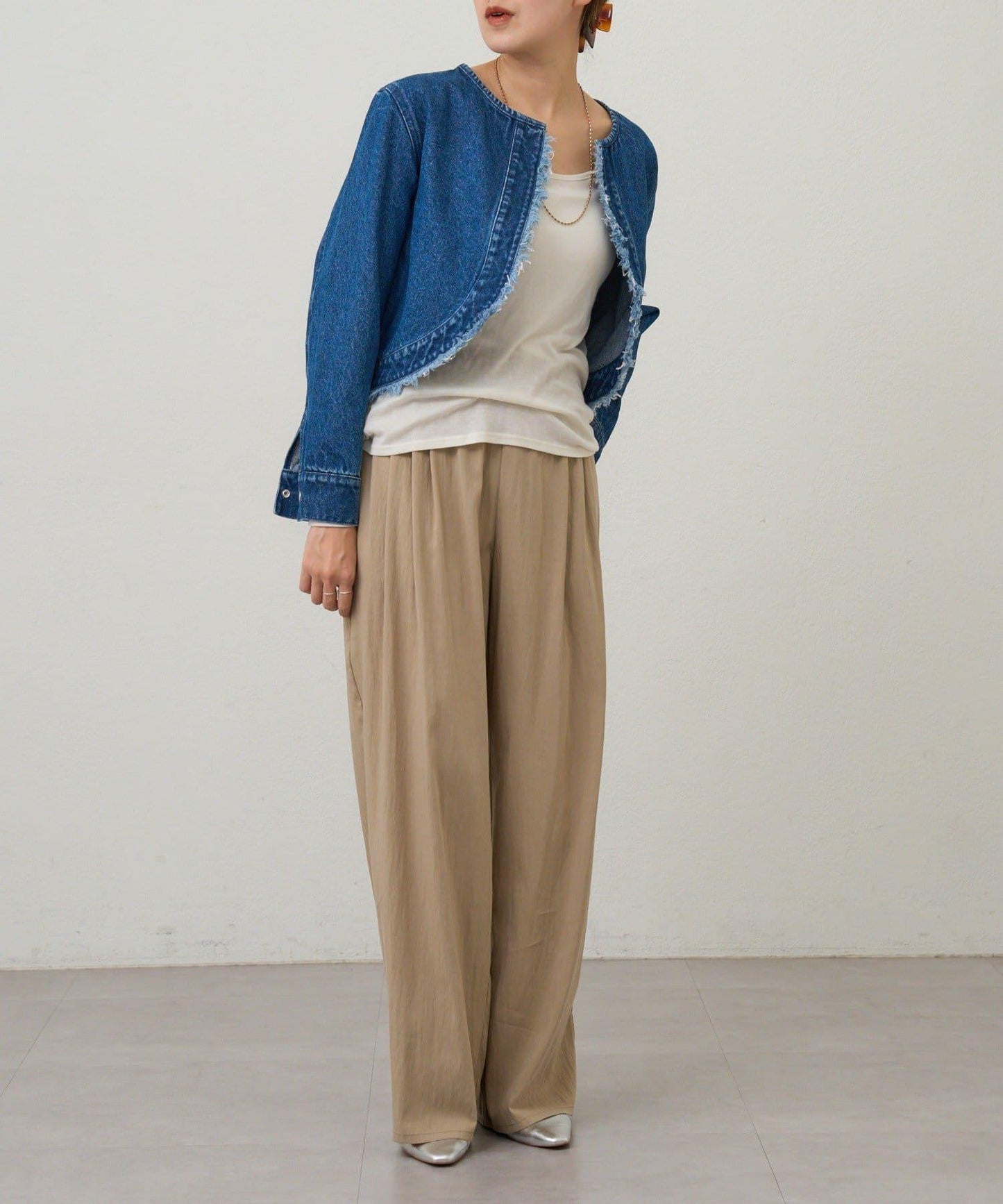 【26SS】短款牛仔披肩