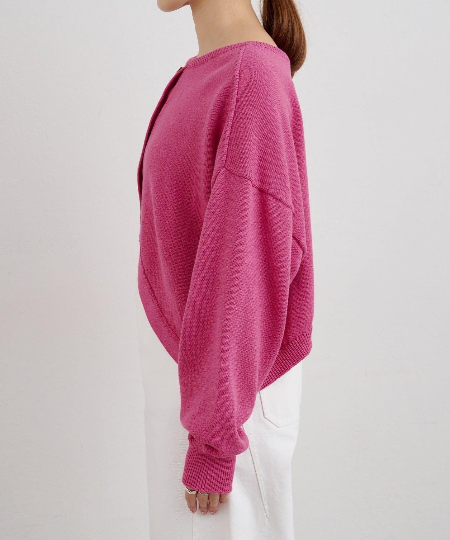 【26SS】2WAY圓領短款針織衫