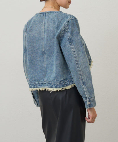 【26SS】短款牛仔披肩