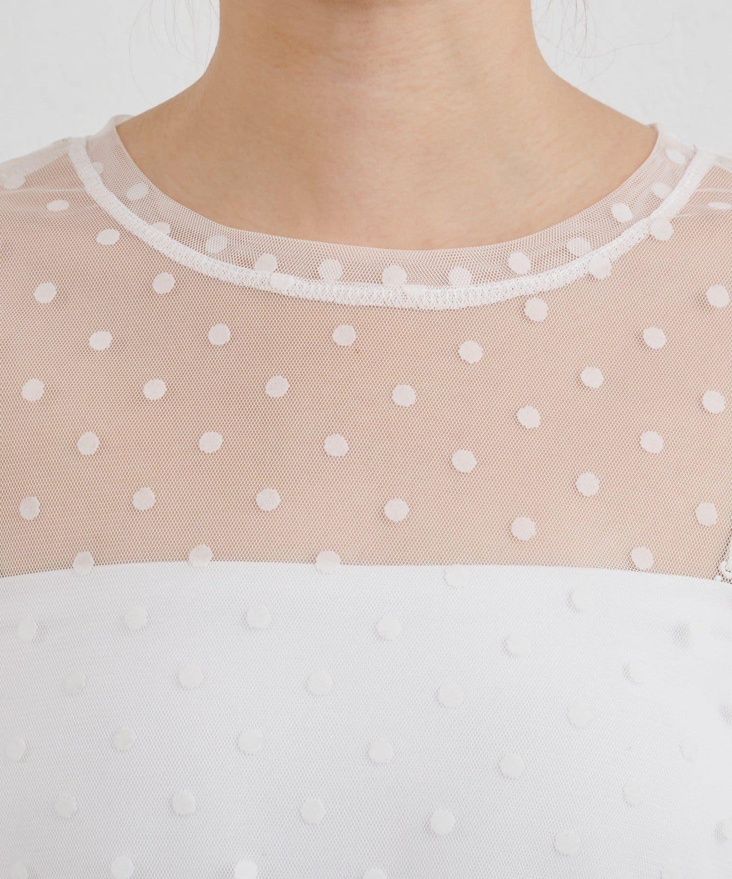 【26SS】波點網紗襯衫