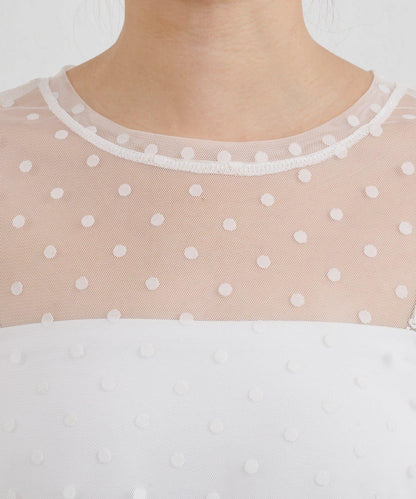 【26SS】波點網紗襯衫