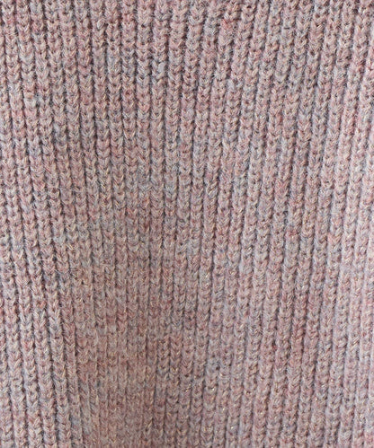 大人休閒風格金銀絲混紡羅紋針織套頭衫