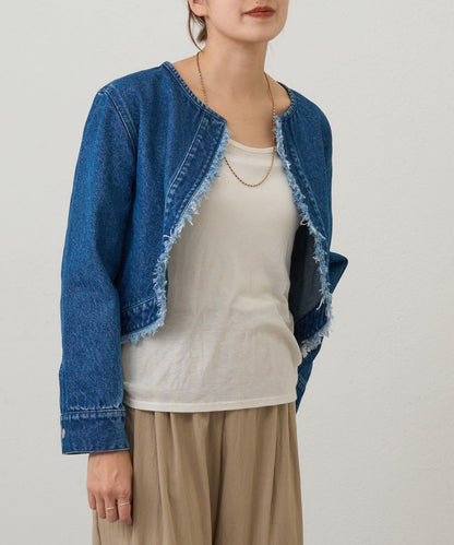 【26SS】短款牛仔披肩