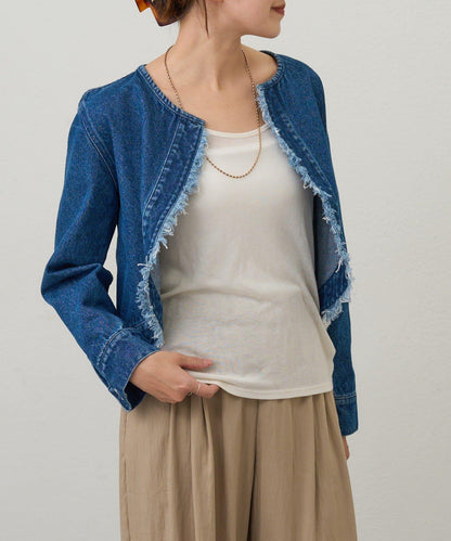 【26SS】短款牛仔披肩