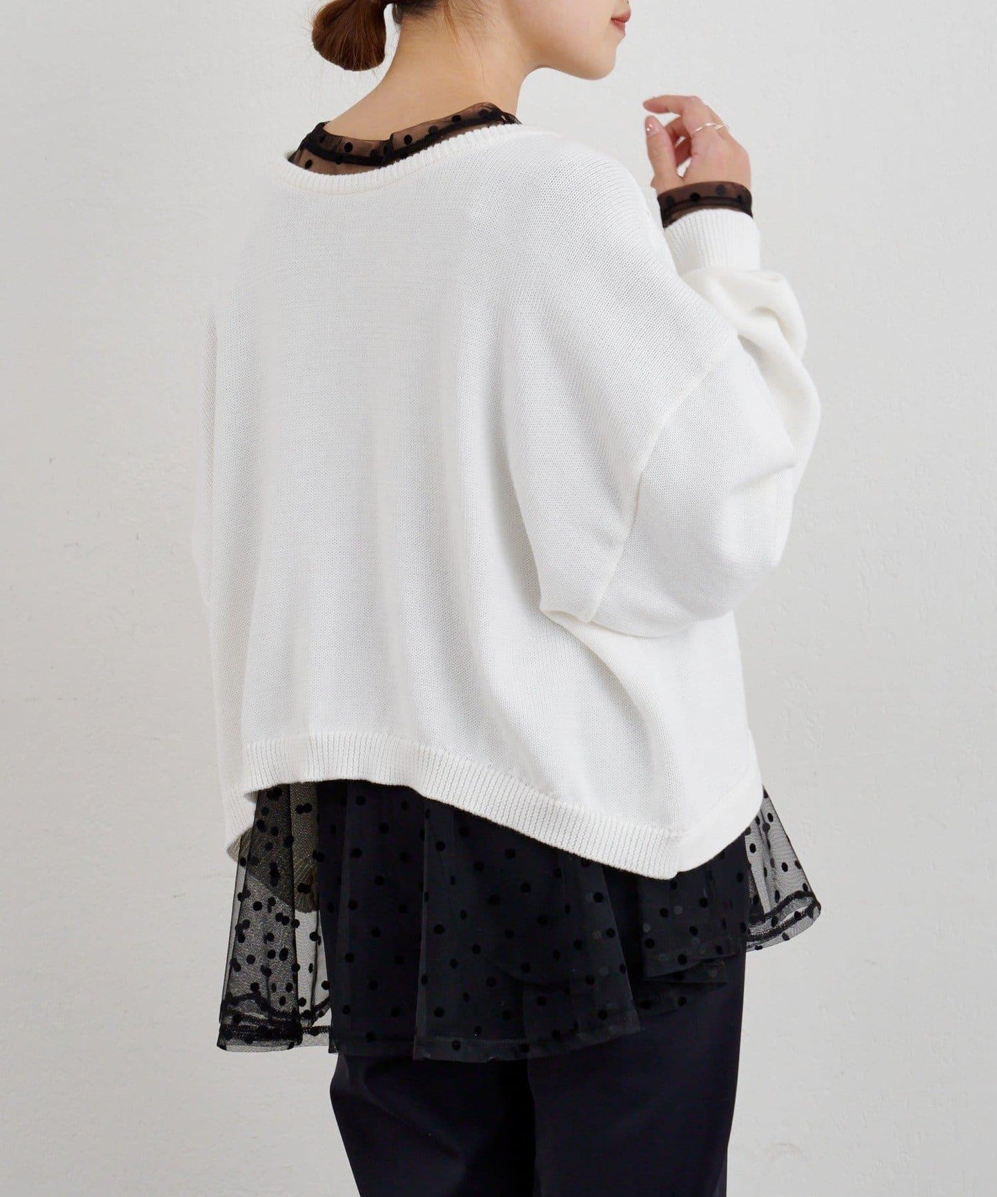 【26SS】2WAY圓領短款針織衫