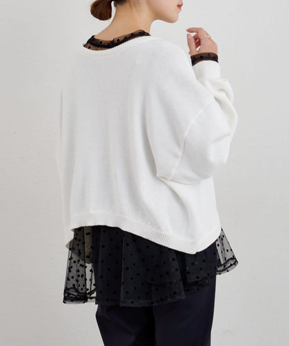 【26SS】2WAY圓領短款針織衫