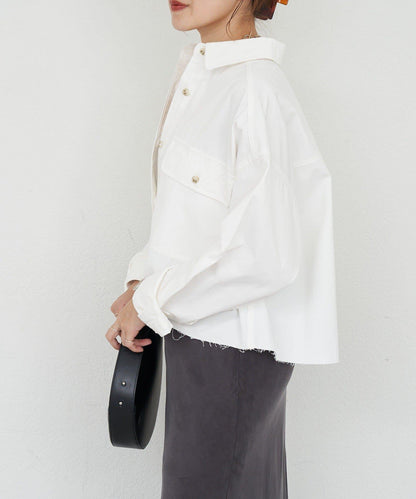 【26SS】牛仔超短款襯衫