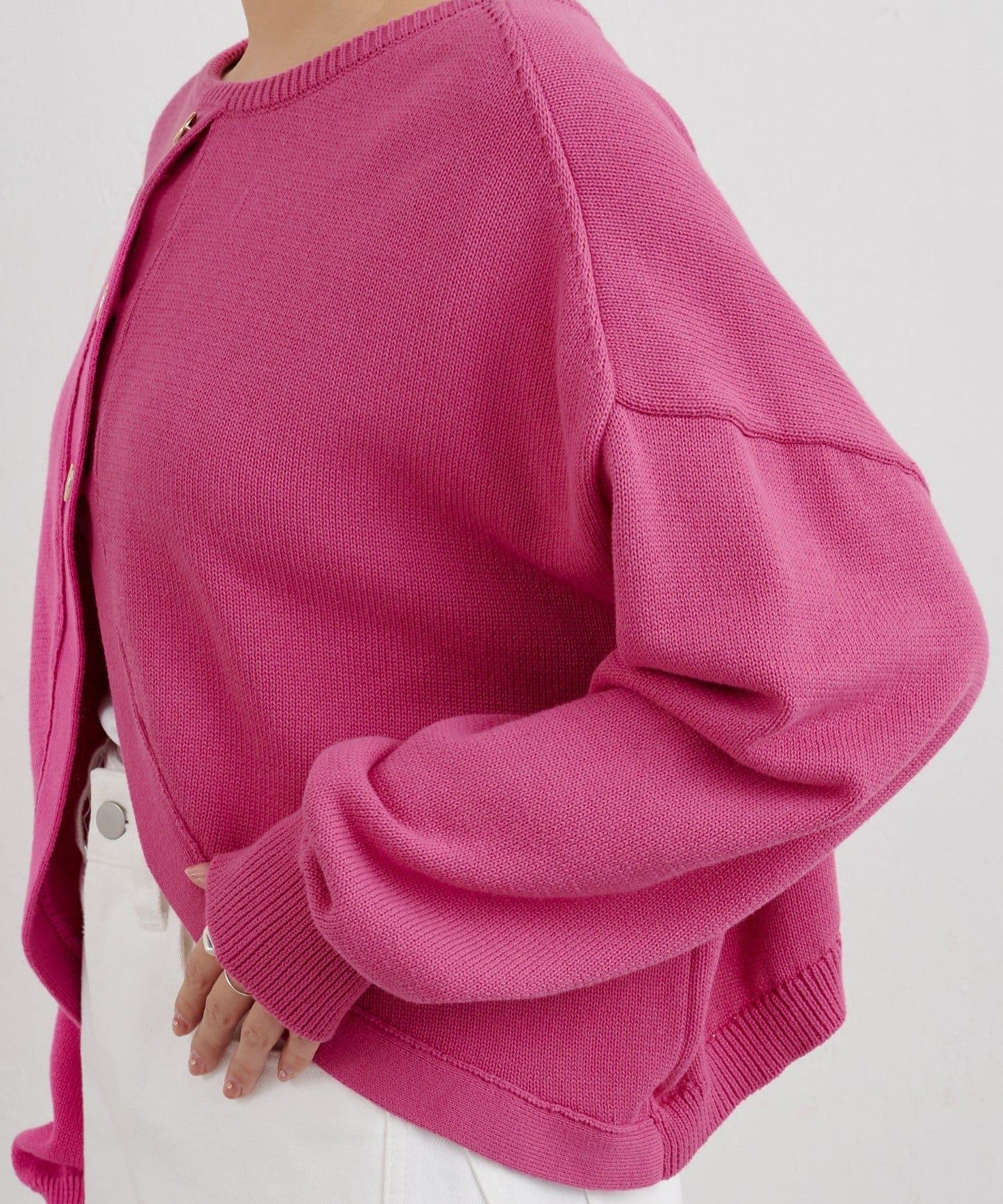 【26SS】2WAY圓領短款針織衫