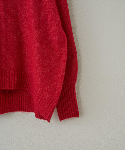 日常百搭羊絨感立領針織衫