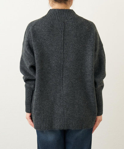 日常百搭羊絨感立領針織衫