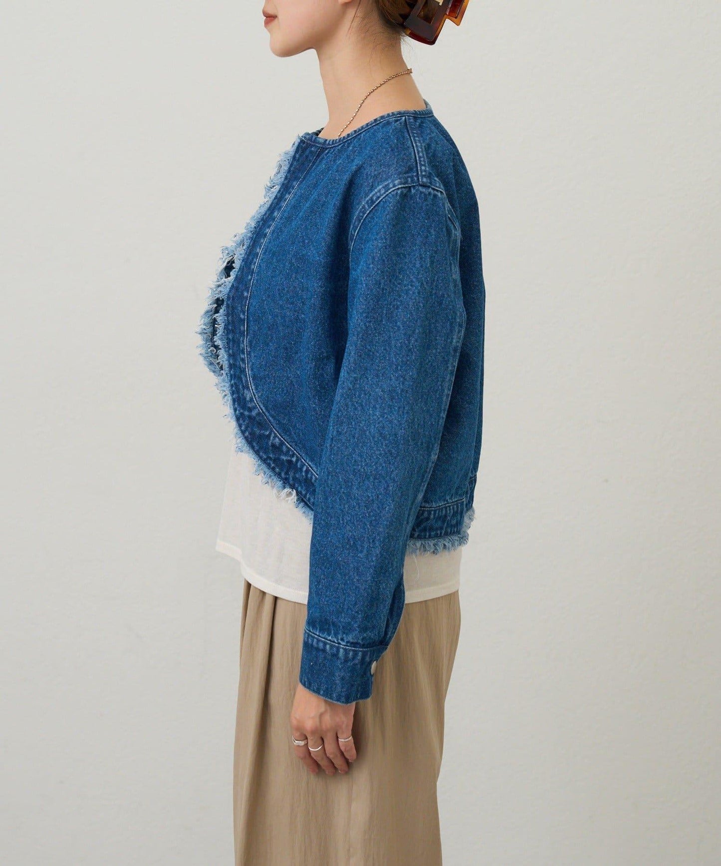 【26SS】短款牛仔披肩