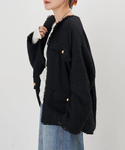 【インフルエンサー@akane_nagata聯名】粗花呢夾克