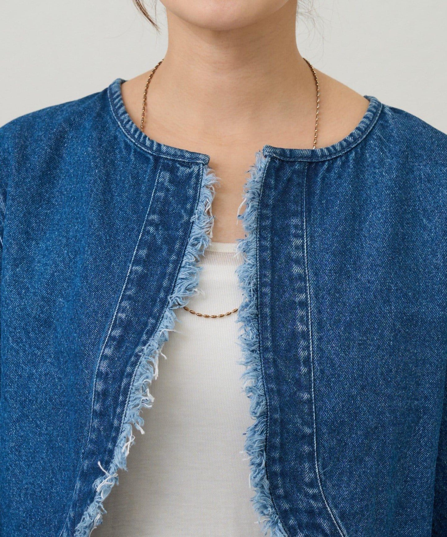 【26SS】短款牛仔披肩