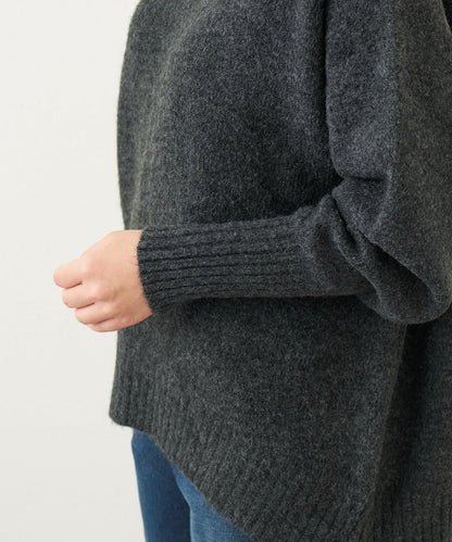 日常百搭羊絨感立領針織衫