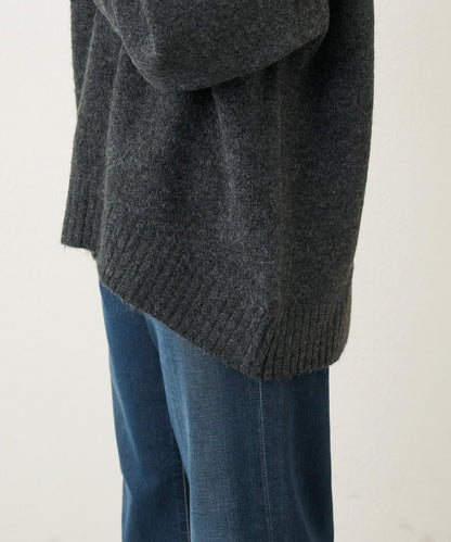 日常百搭羊絨感立領針織衫