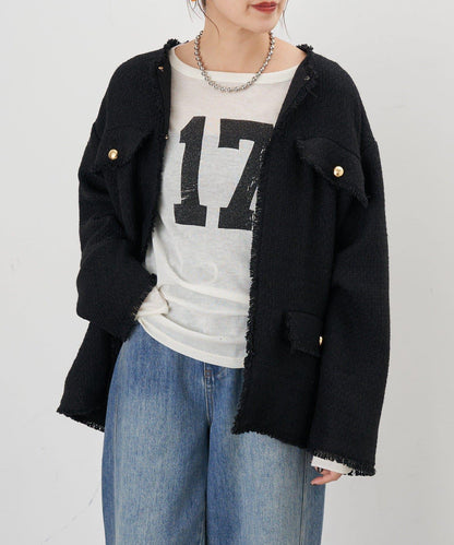 【インフルエンサー@akane_nagata聯名】粗花呢夾克