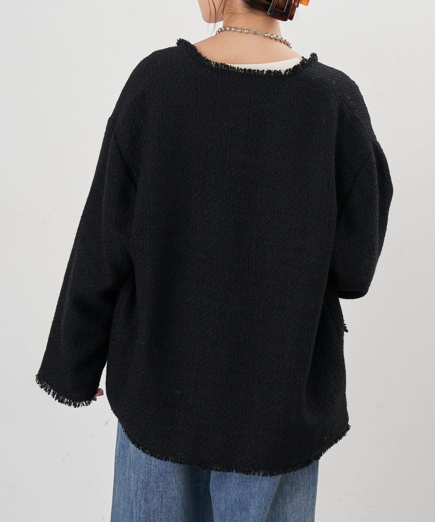 【インフルエンサー@akane_nagata聯名】粗花呢夾克