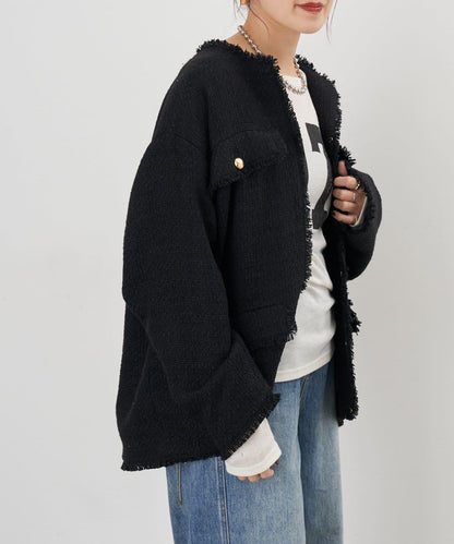 【インフルエンサー@akane_nagata聯名】粗花呢夾克